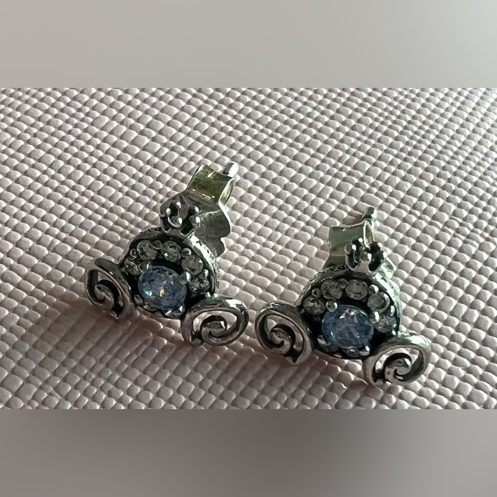 Cinderella carriage earrings